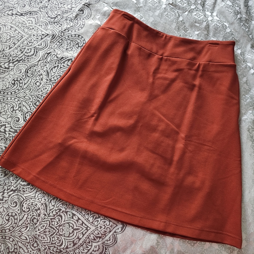 Never worn Betabrand A Line skirt with shorts underneath and pockets!